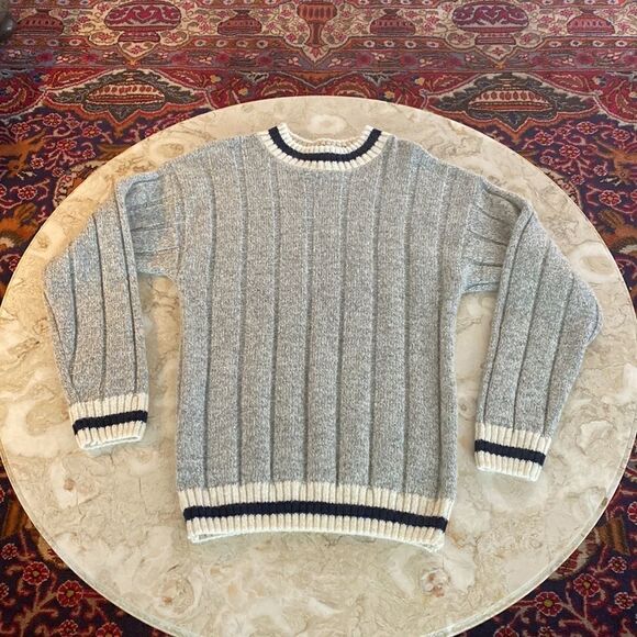Vintage Daniel Hechter Wool Blend Cable Knit Preppy Sweater - Picture 9 of 16